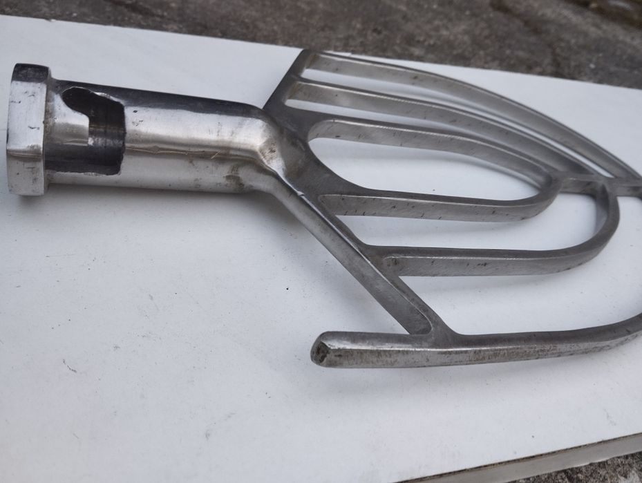 Pá inox misturadora massa pastelaria como nova