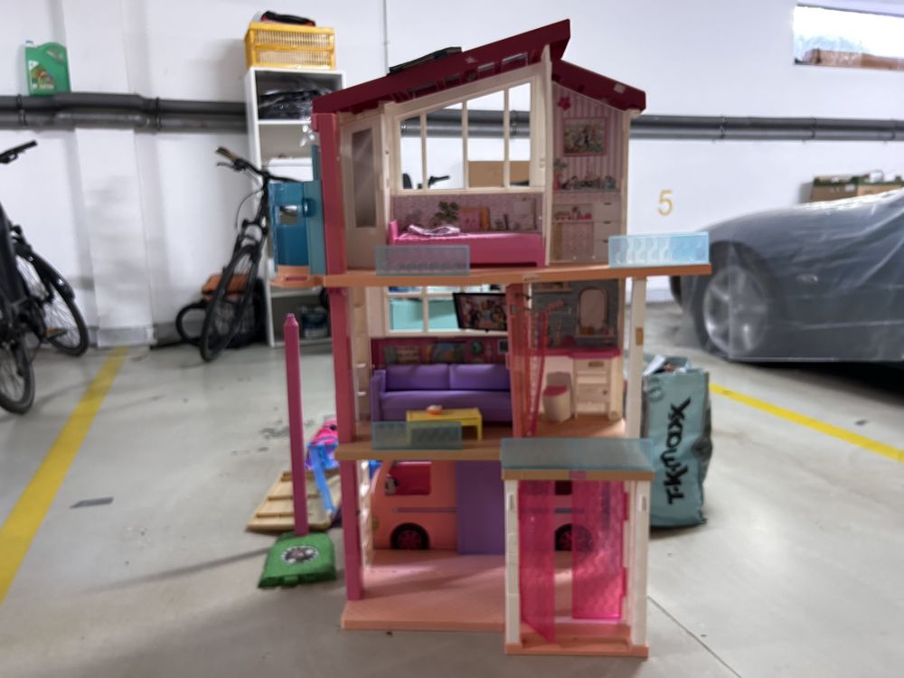 Barbie - Dreamhouse, Camper, Foodtruck, Cabriolet, 3 konie