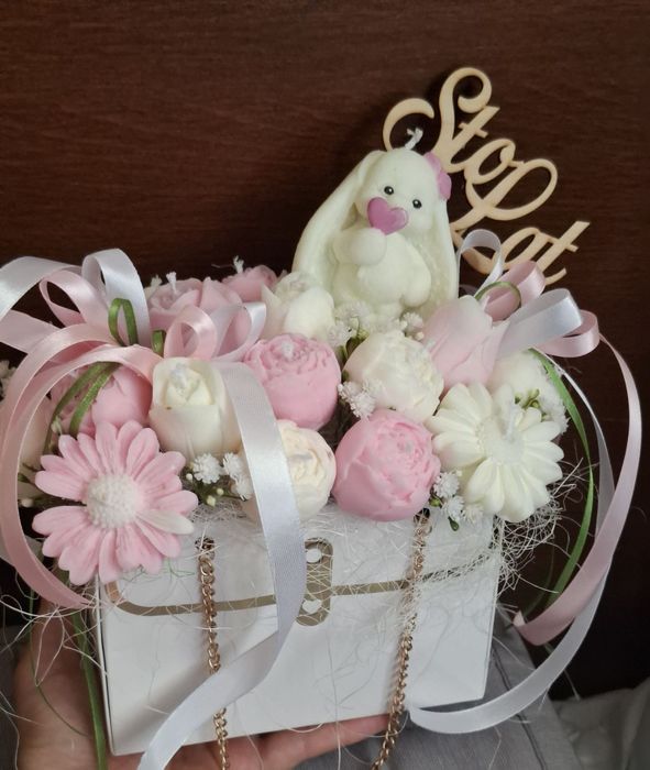 Prezent ze świec sojowych