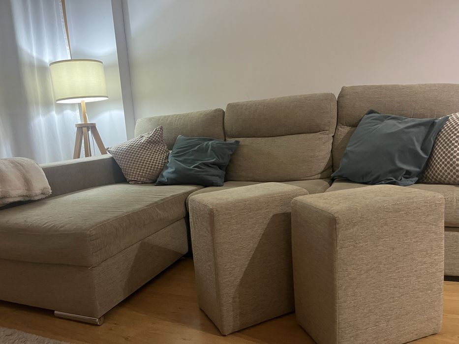 Sofa chaise longue +  2 lugares