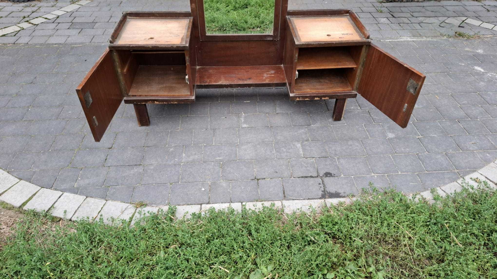 Retro Toaletka z lustrem + szafka wczesny PRL Vintage
