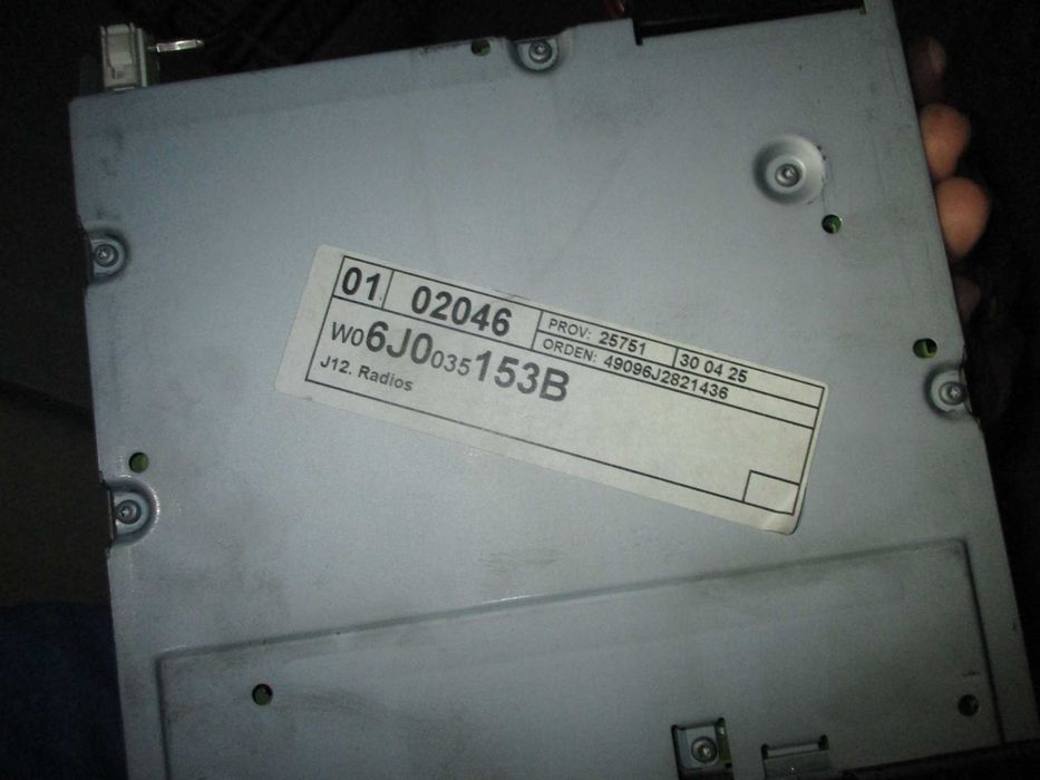 Rádio original para Seat Ibiza 6J (2.009) 6J0.035.153.B 6J.003.515.3B