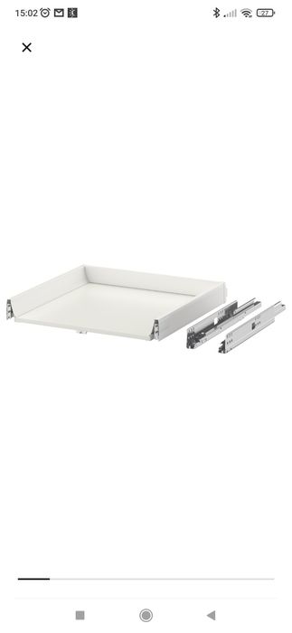 Exceptionell 004.478.16  IKEA szuflada niska dotyk