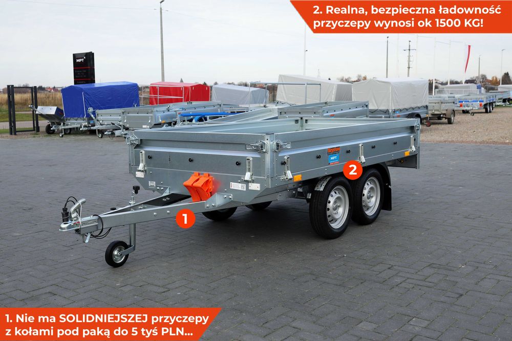 Neptun NORDICA BASELINE 263 x 145 koła pod skrzynia pod paką platforma