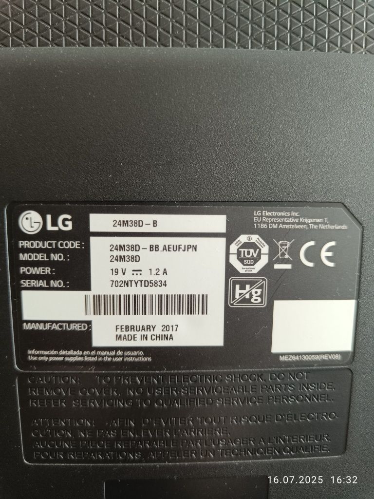 Monitor LG 24 cale