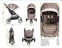 Wózek spacerówka Baby jogger city mini w kolorze sand  piaskowy