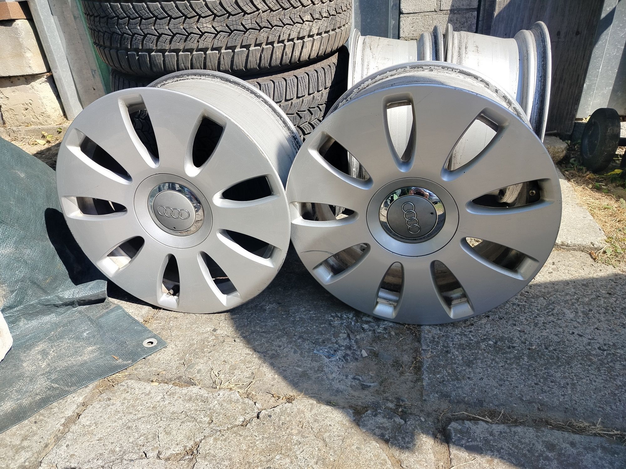 Audi VW skoda 5x112 16 cali stan bdb Alufelgi et42 komplet