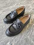 Loafersy Badura rozmiar. 36 czarne skórzane