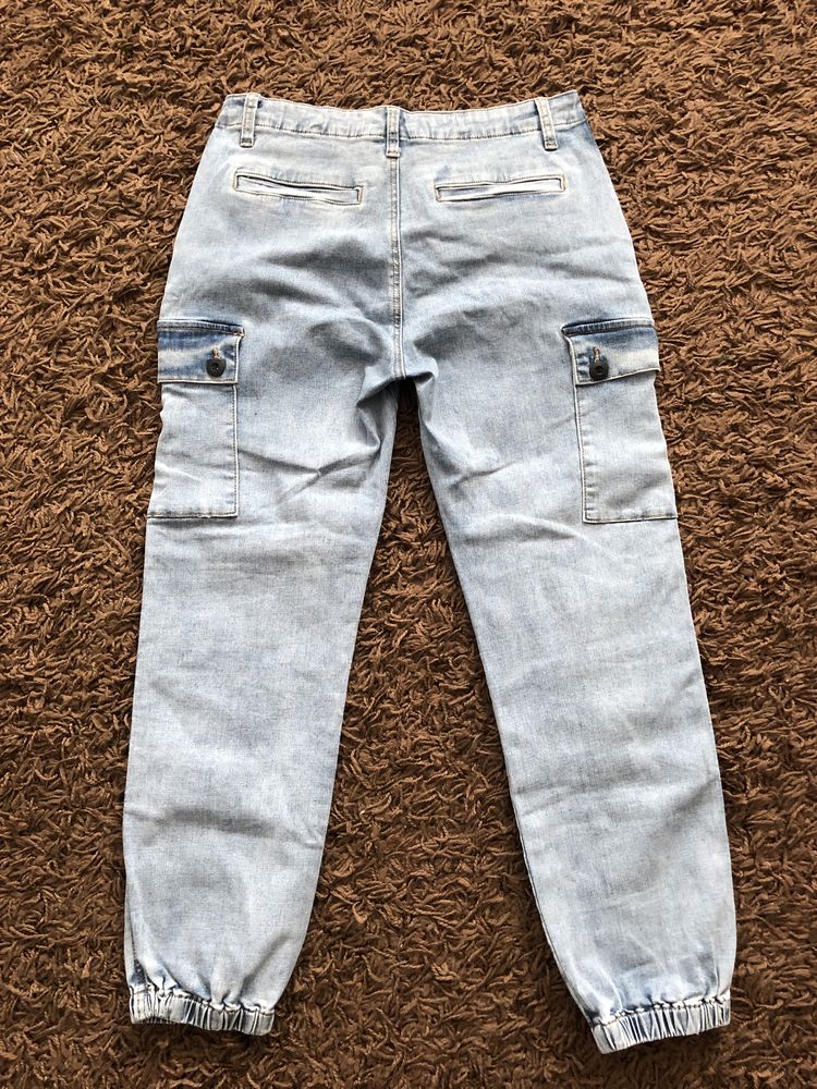 Spodnie jeansy bojówki joggery roz.38