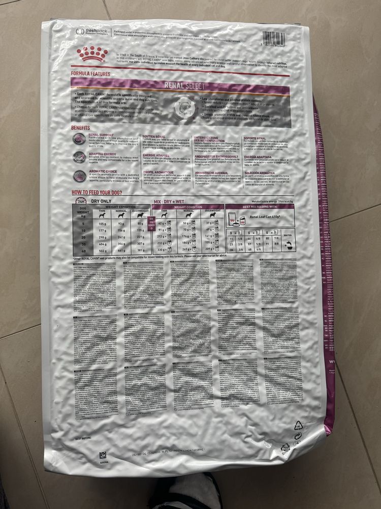 Royal canin renal select sucha karma dla psa 10kg plus gratis 2,6kg