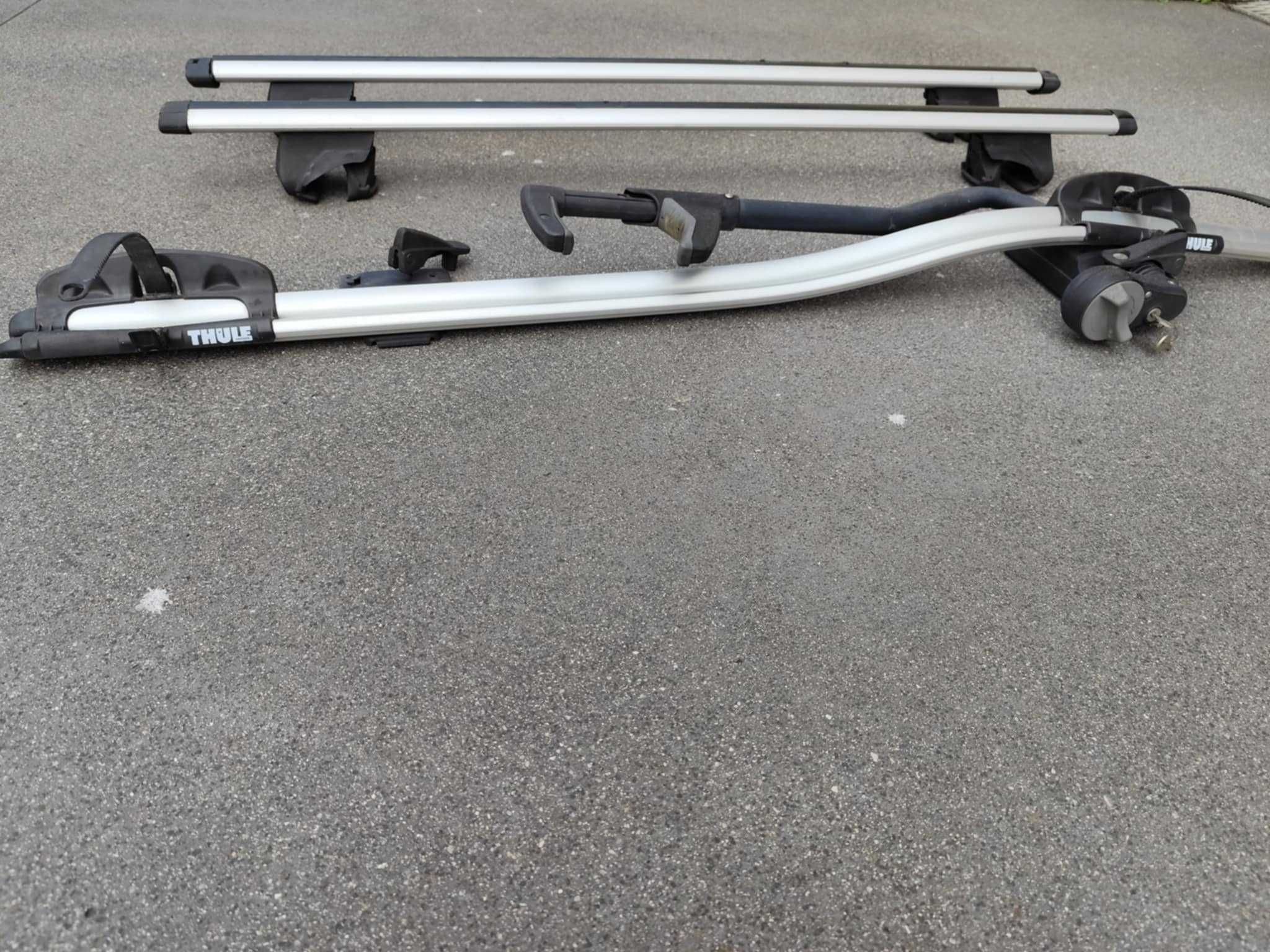 Barras Thule para suporte de bicicleta