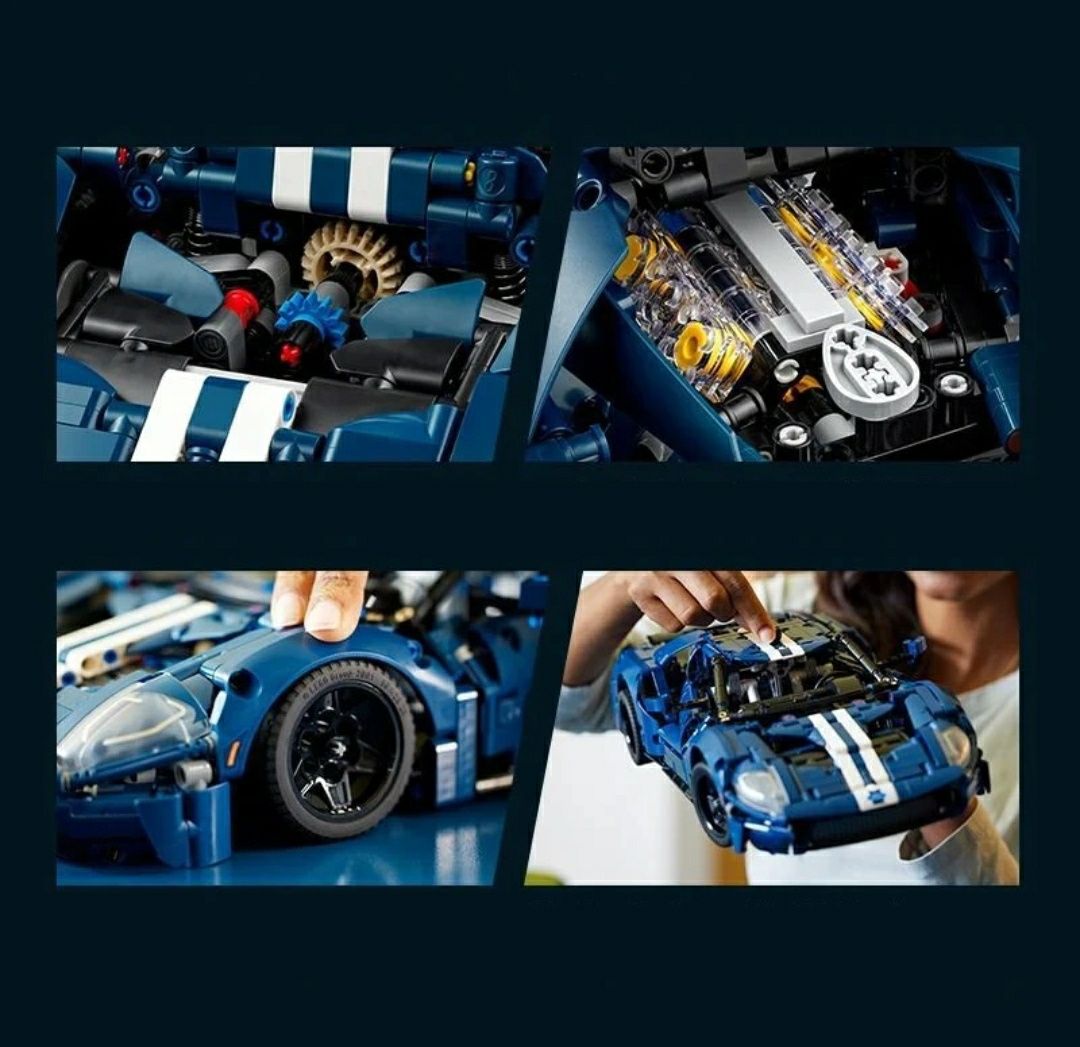 Legenda Ford GT nowe klocki do składania kompatybilne z legoechnics