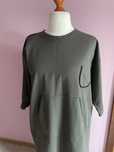 Bluza bluzka tunika WENDY TRENDY khaki z kieszonką kangur 42/44/46