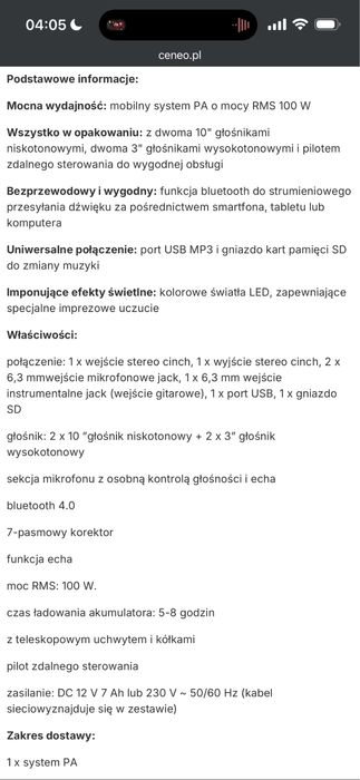 Przenośny głośnik bluetooth Auna DisGo box 2100