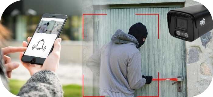 Kamera Monitoring zewnętrzny z aplikacja na telefon Głos/Nagrywanie