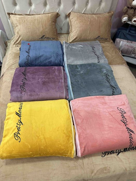 Моніка.велюрова постільна білизна.тепла.велюр.євро.полуторний.опт.дроб