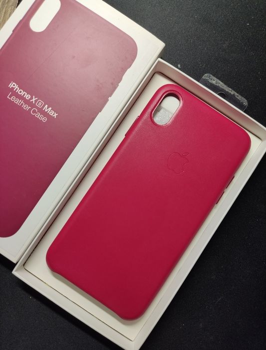 Чехол iPhone XS Max кожаный