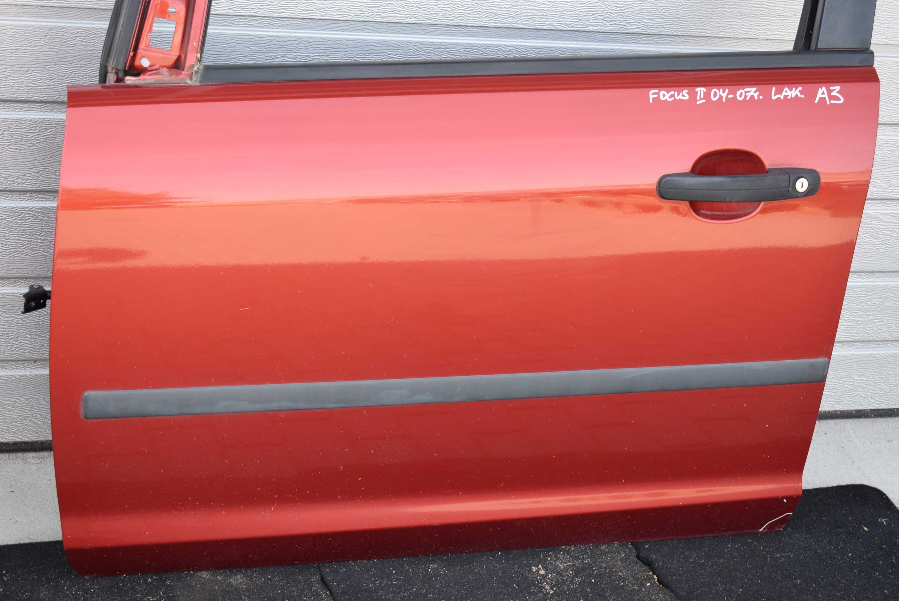 Drzwi lewe przednie Ford Focus mk2 kolor A3 lewy przód INNE CZĘŚCI