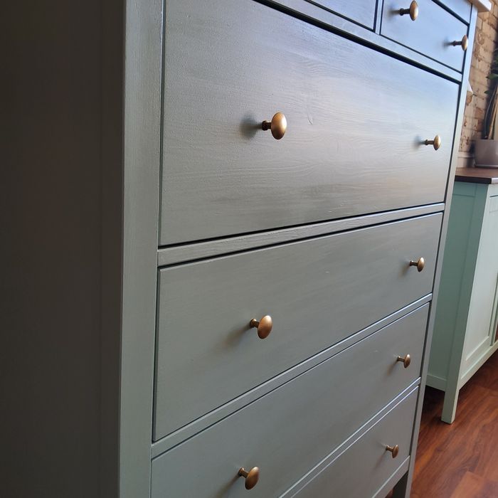 Komoda drewniana hemnes ikea szalwia leksvik szafa biurko blat