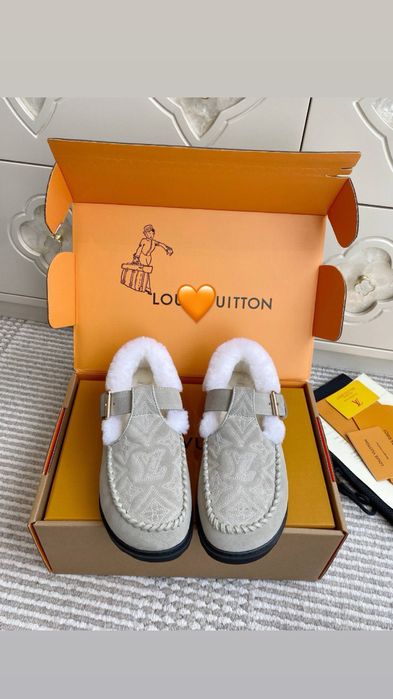 Louis Vuitton угги сапожки ботинки мюли с мехом угг сапоги лофери люкс