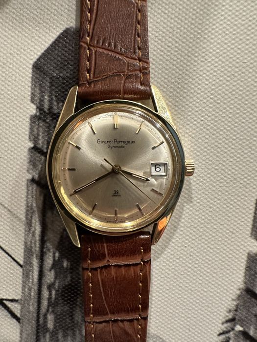 Złoty zegarek Girard Perregaux 18 k automat