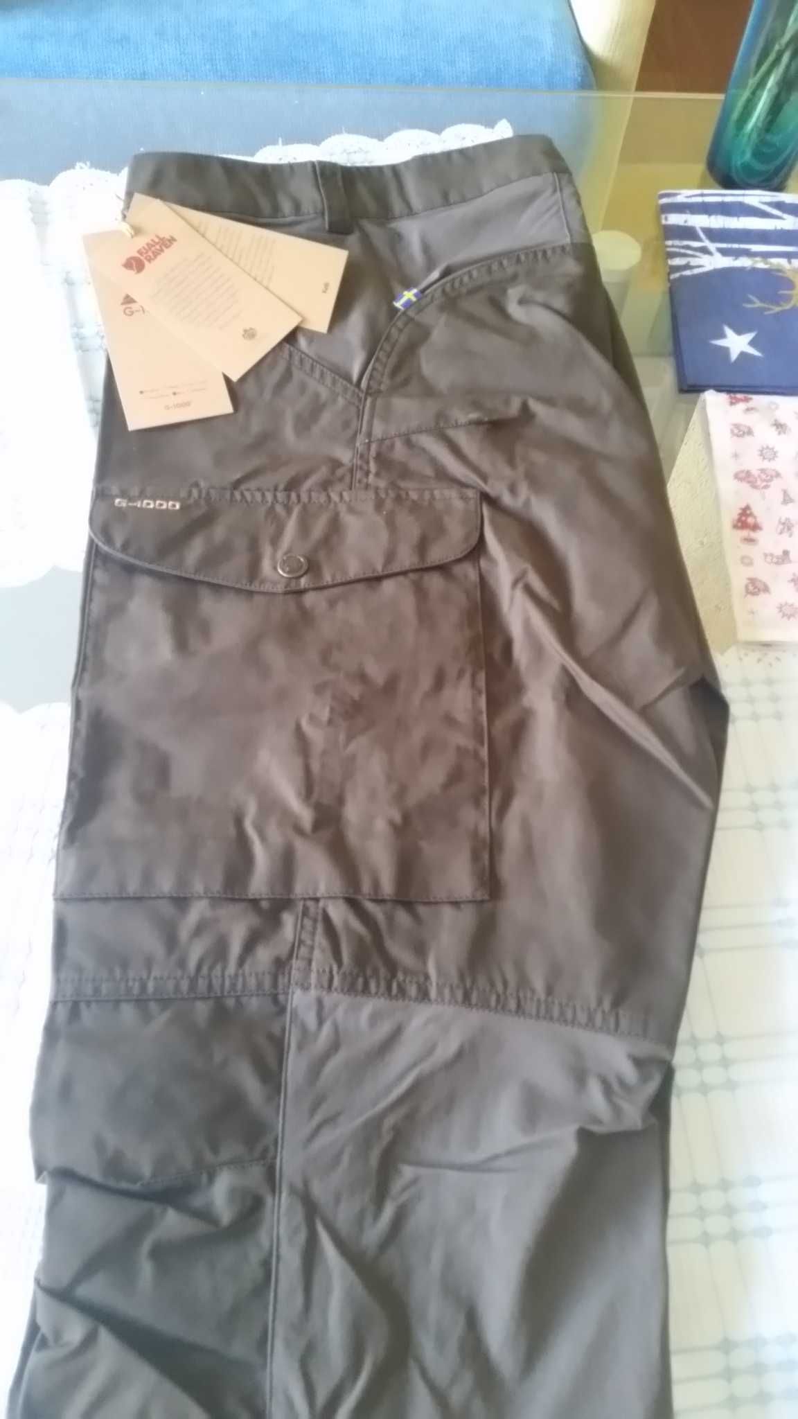 Nowe spodnie męskie trekkingowe FJALL RAVEN Kaipak Trousers M rozm. 52