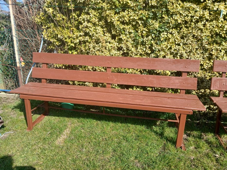 Nowe ławki własnoręcznie zrobione