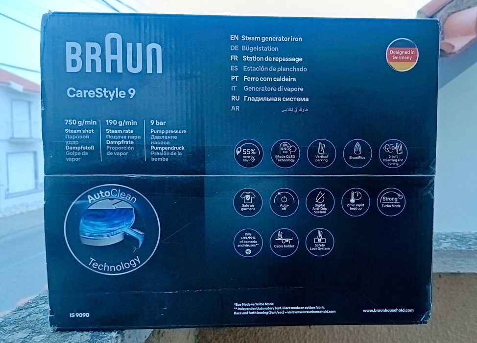 Ferro Caldeira Braun Carestle 9 Topo Gama PRONOVO com garantia!