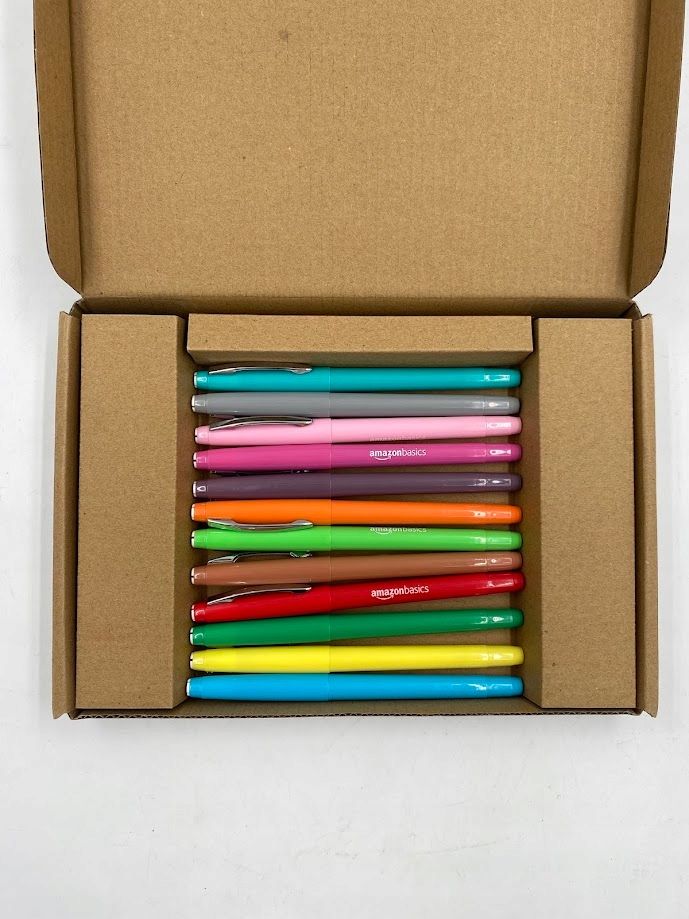 flamastry amazon basics 12 szt wielokolorowe szybkoschnące opis
