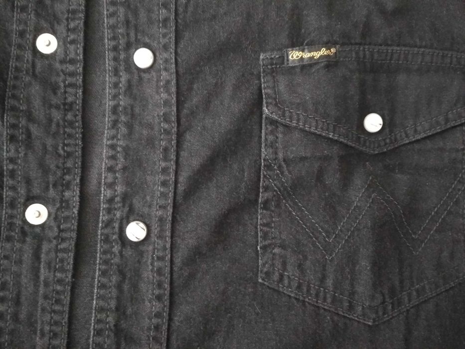Рубашка джинсовая с длинными рукавами Wrangler, размер 50 (XL)