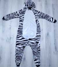 sinsay kigurumi Kombinezon przebranie piżama zebra