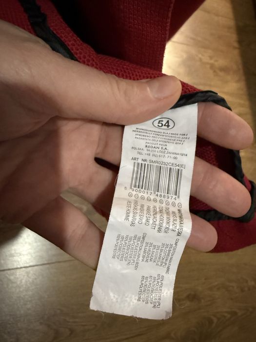Meska czerwona marynarka rozmiar 54