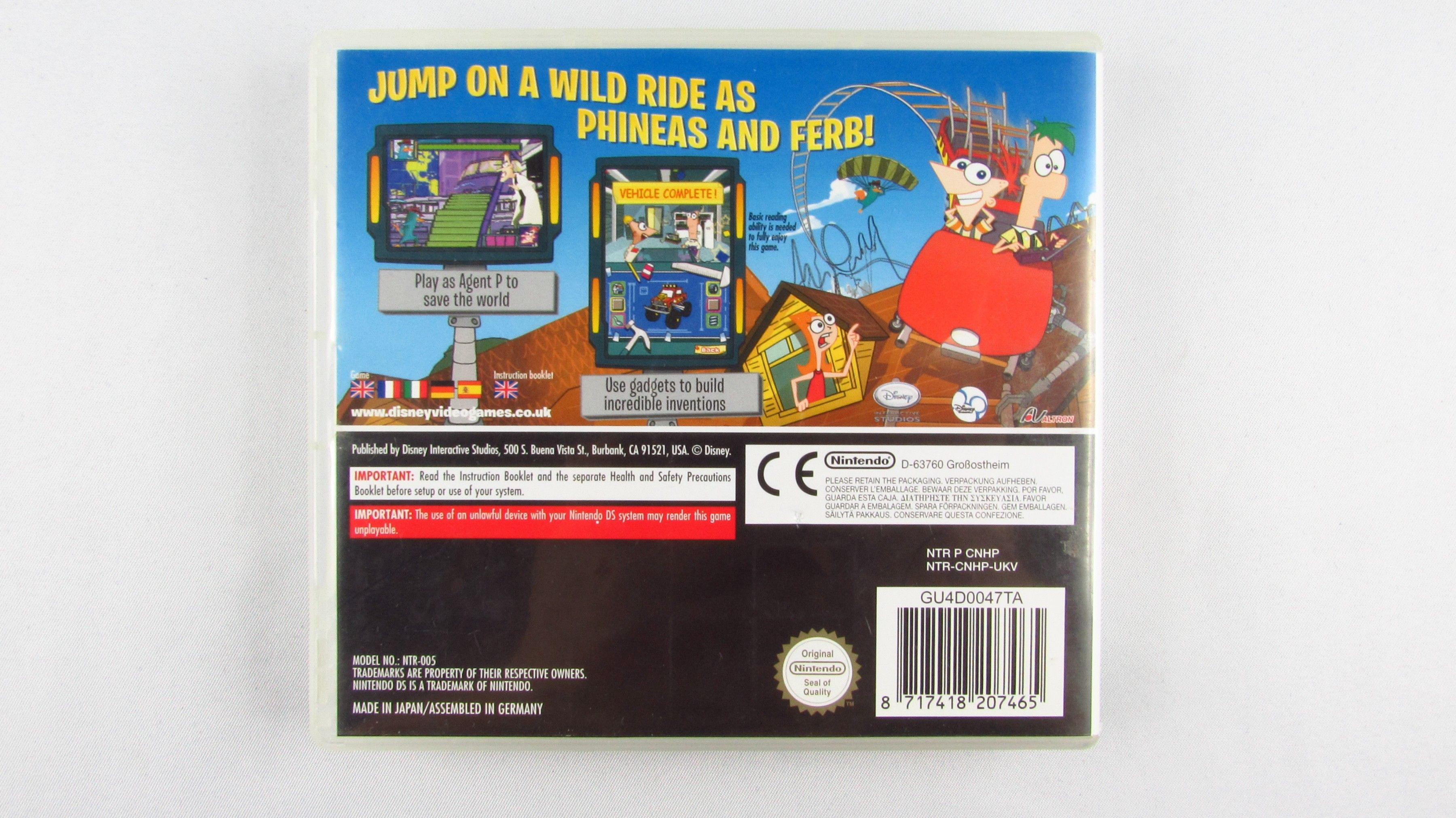 NINTENDO - DS Lite - Gra Phineas And Ferb