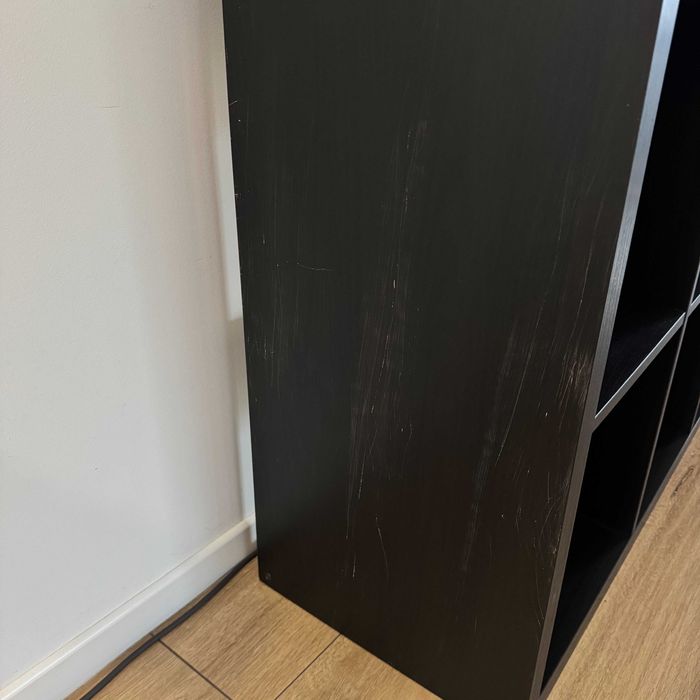 Regał Kallax Ikea Czarnybrąz z szufladami