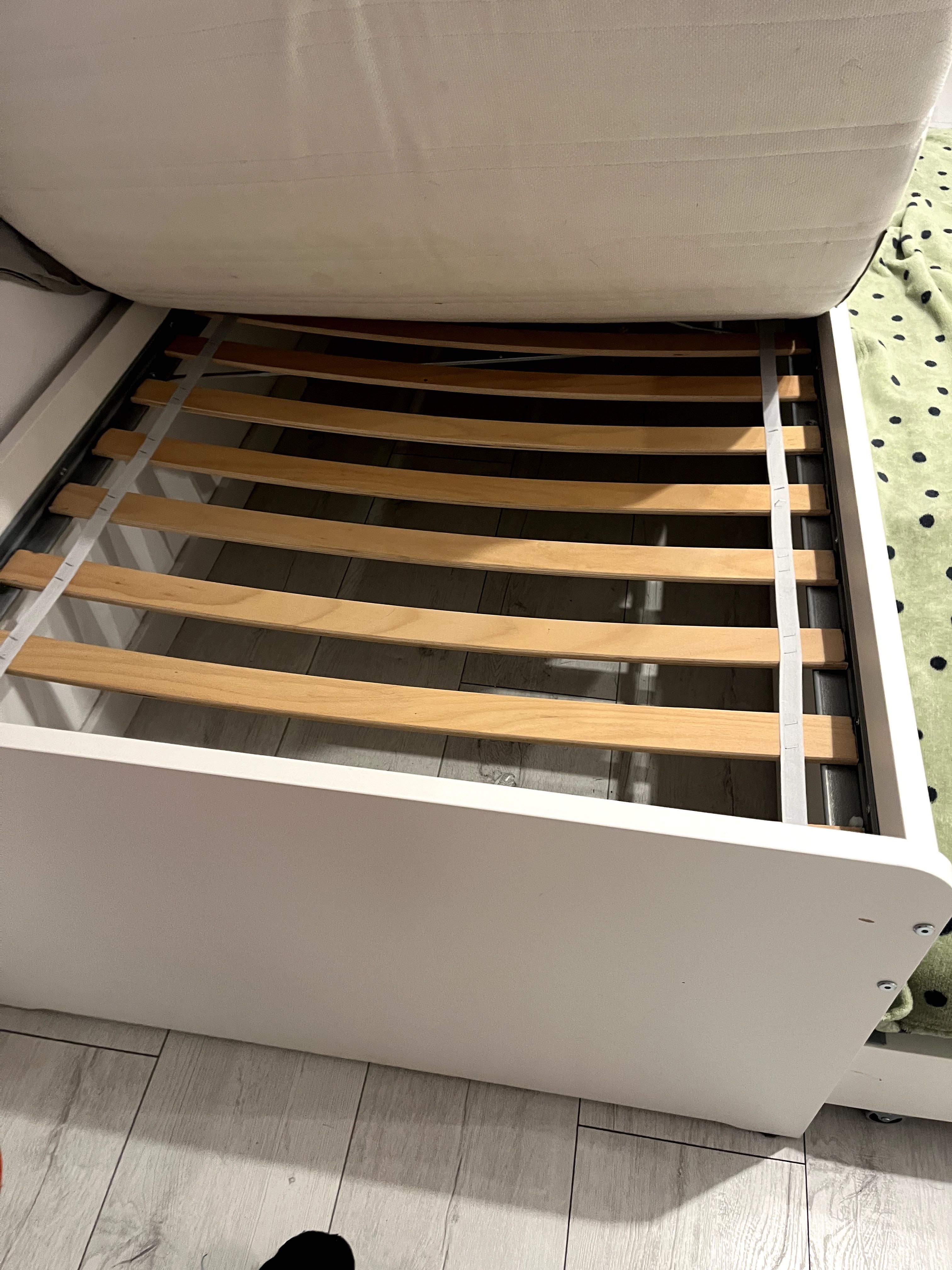IKEA SLAKT rama łóżka z 2 szufladami i dodatkowym łóżkiem