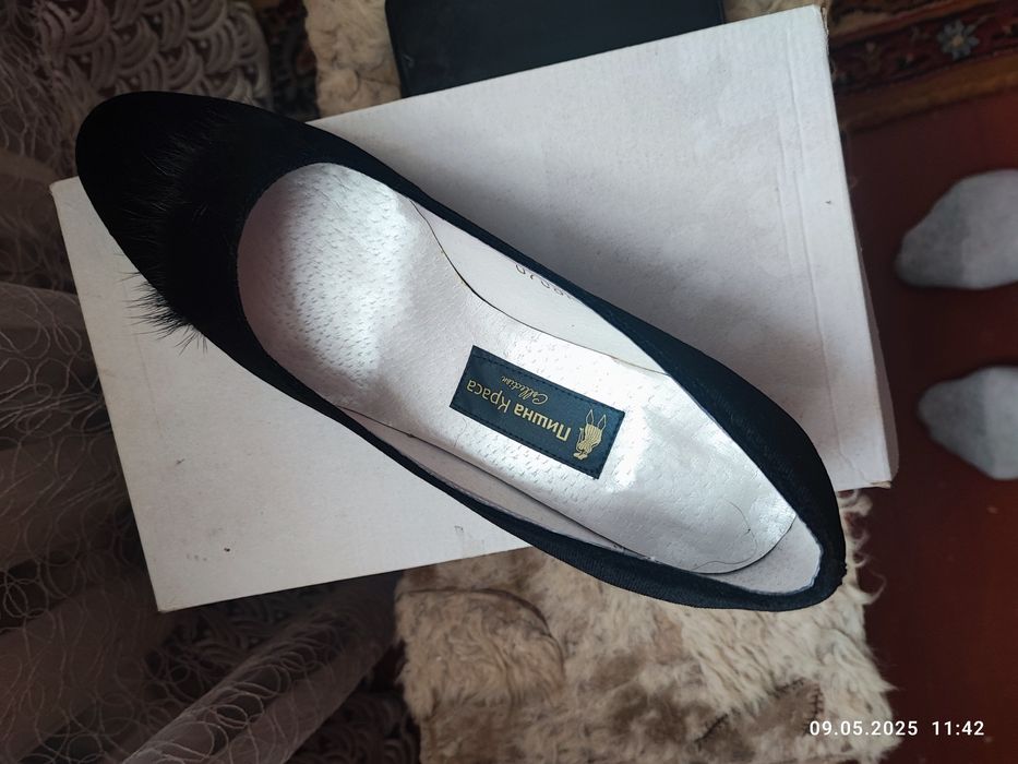 Туфлі жіночі, чорні, повномірні