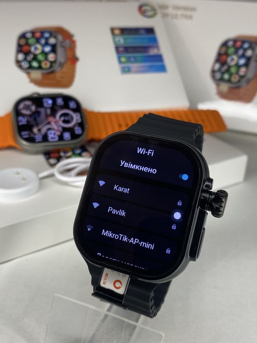 Смарт-часы c SIM картой CD12 Ultra 4G super AMOLED мощный АКБ 2000 mAh