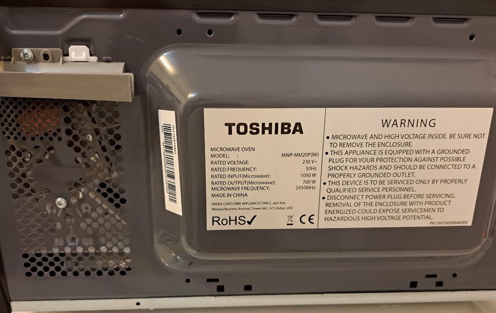 Kuchenka mikrofalowa Toshiba