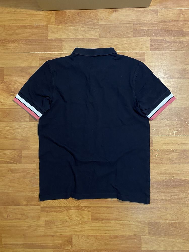 Темно синяя женская футболка поло FRED PERRY | L размер