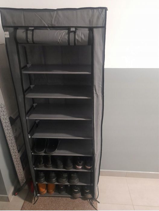 Organizer na Buty z Pokrowcem – Półka na Obuwie 10 Poziomów