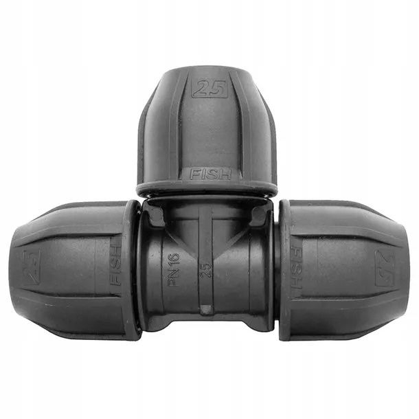 Trójniki nawodnienie PE 25-25-25 fish pn16 - paczki po 10szt