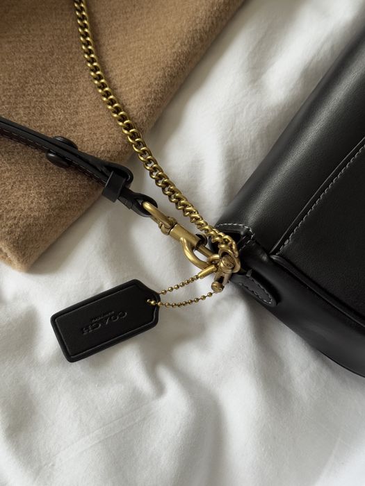 Сумка Coach Brook Flap Chain Black\Gold чорна