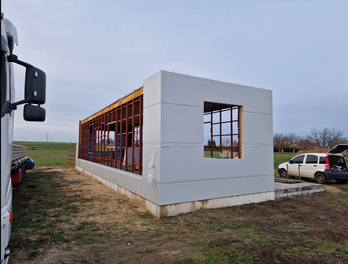 Rama kontenera kontener  14x4 56m2 masywna dom biuro hotel moduł piętr
