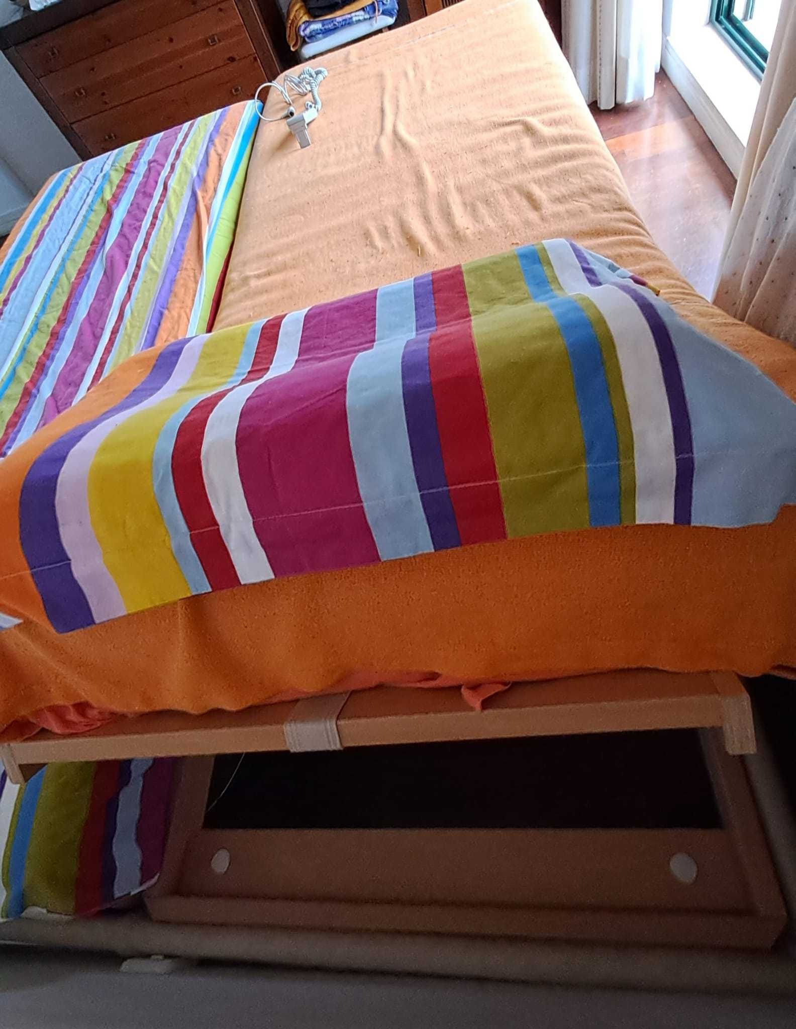 Cama de casal elétrica articulada COLUNEX