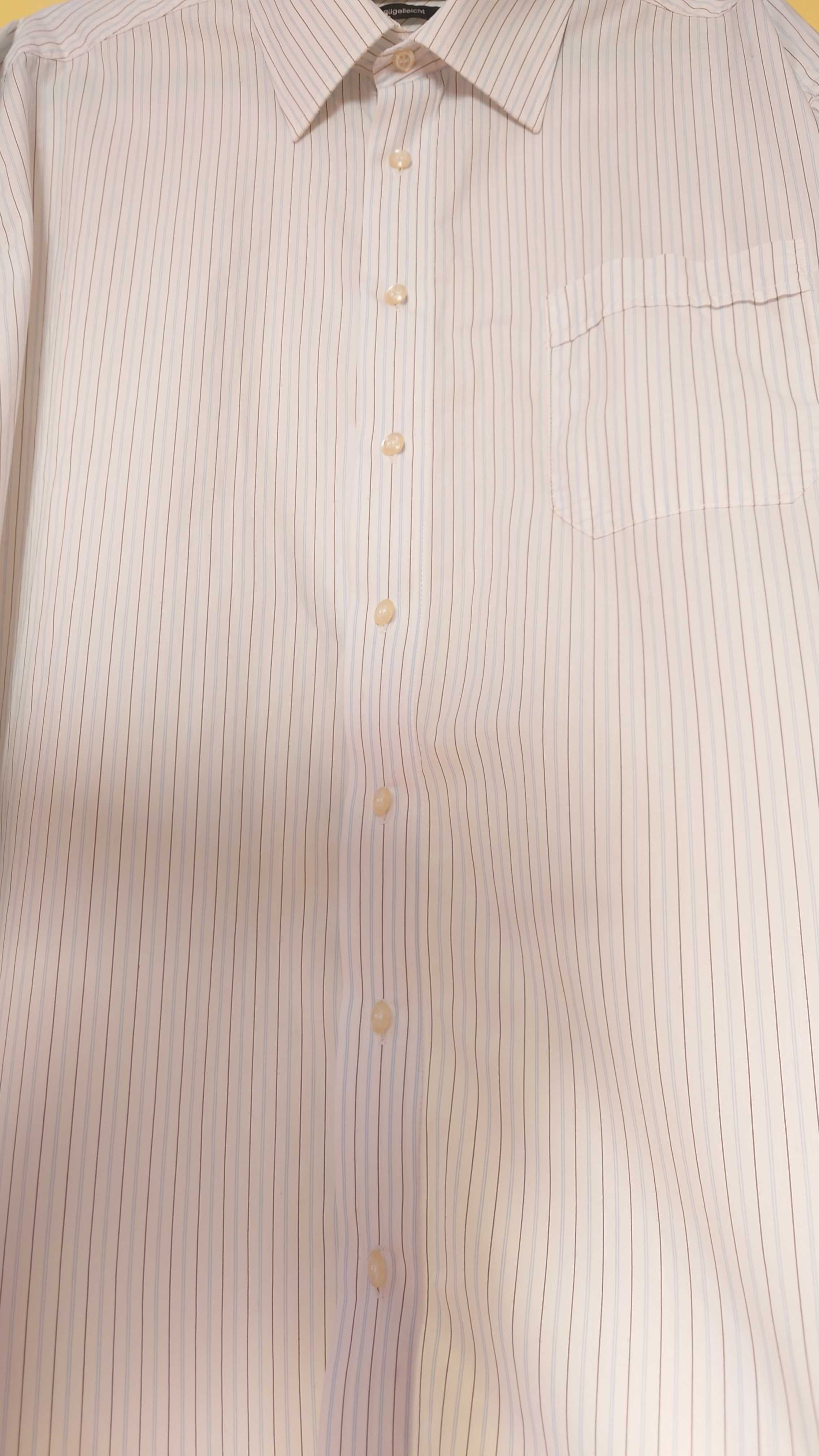 koszula męska biała w cienkie paski c. comberti rozmiar xxl