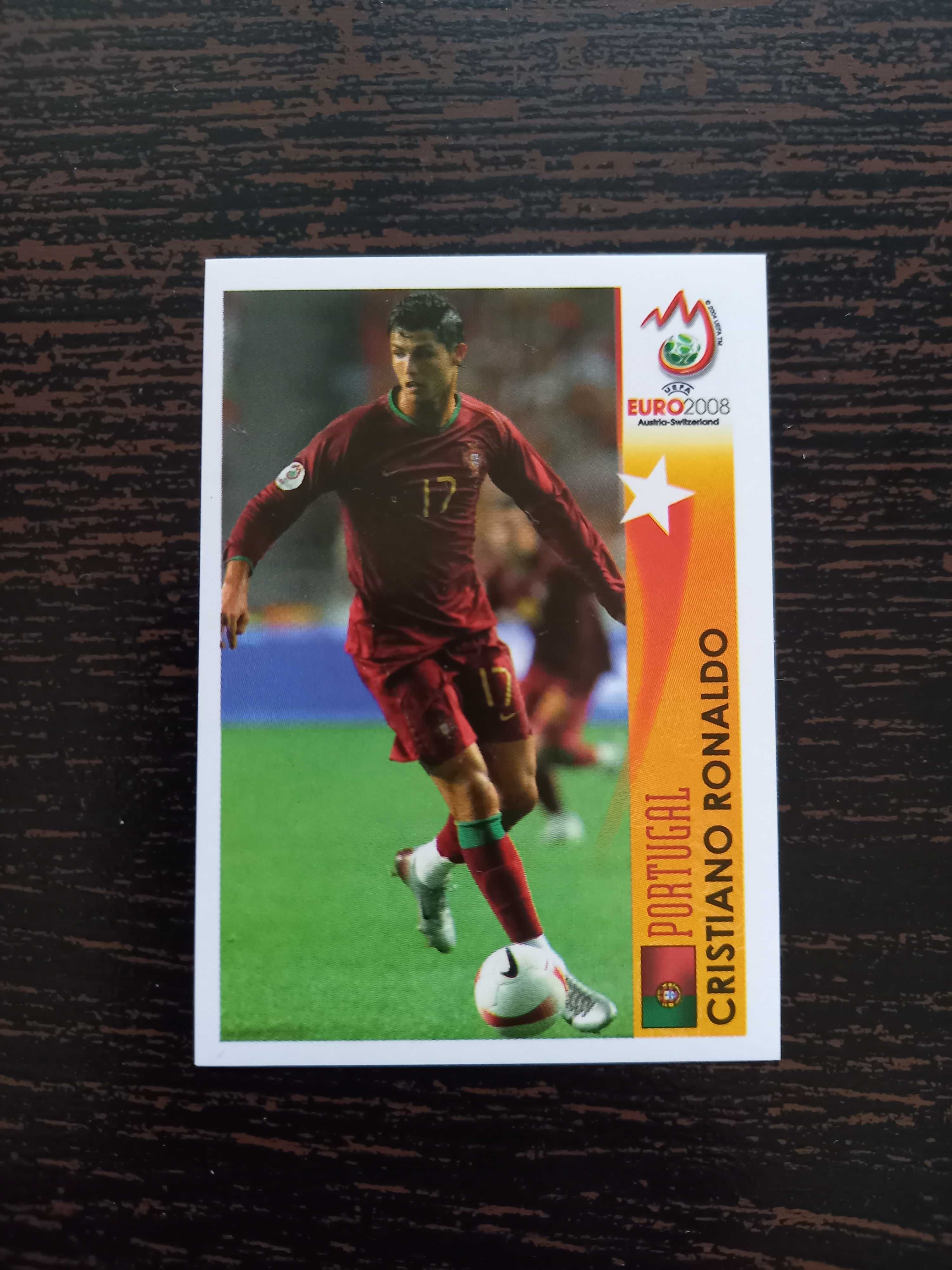 Cromo futebol Cristiano Ronaldo UEFA Euro Austria-Suíça 2008 Panini