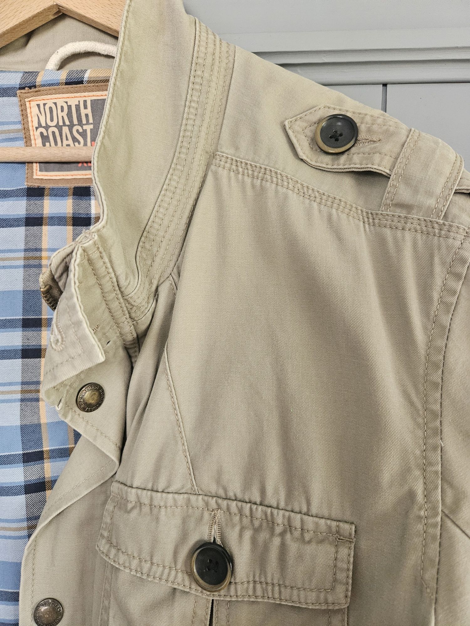 Kurtka North Coast M&S XL khaki militarna