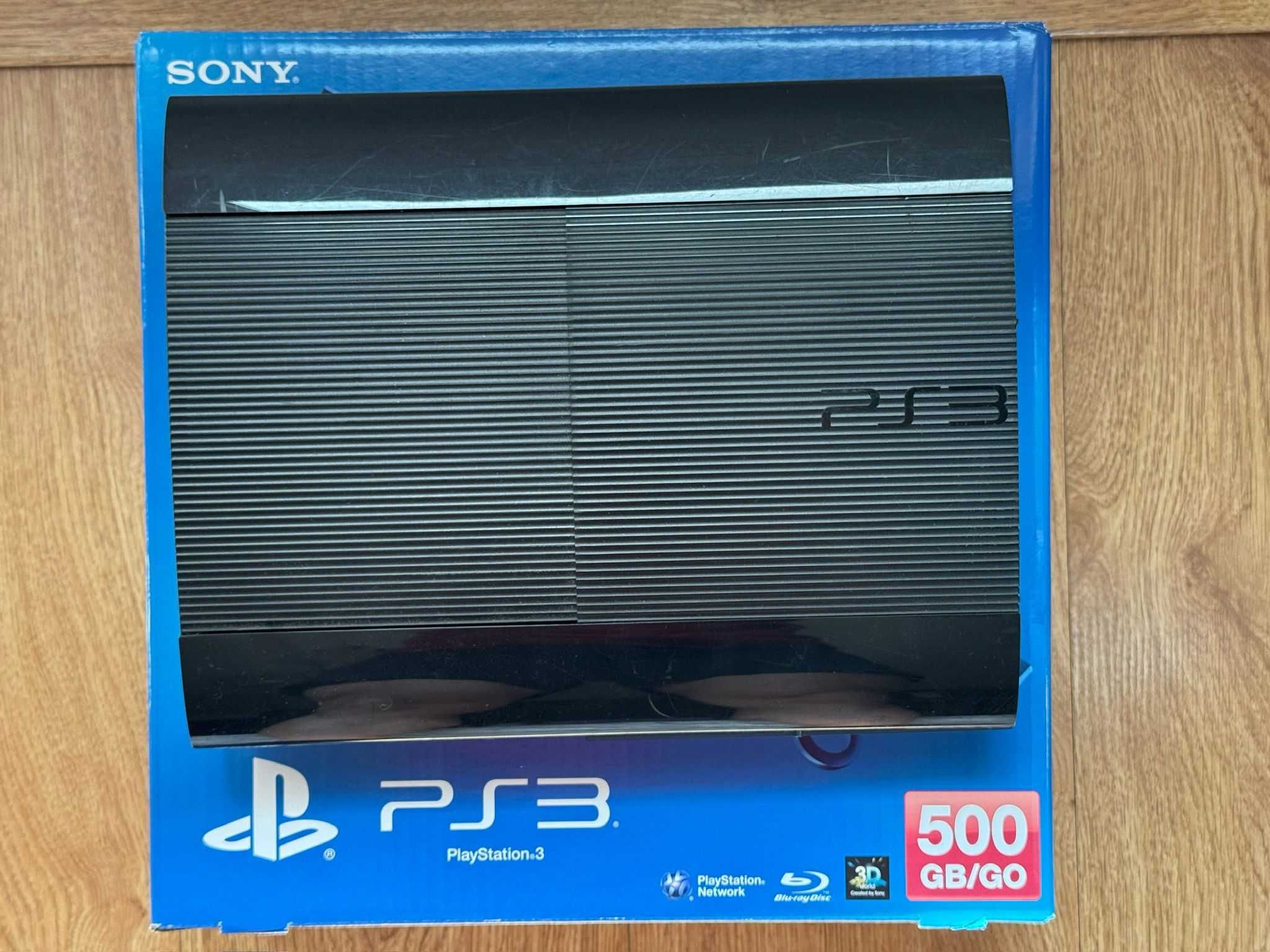 PS3 com caixa e documentos originais