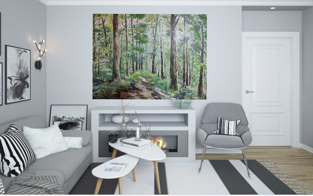 Картина  "Лес" пейзаж