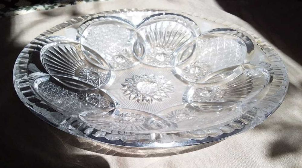 Хрустальное блюдо Bohemia